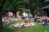 Arbeitsdienst auf der Längenberghütte